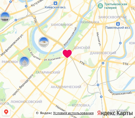 На карте