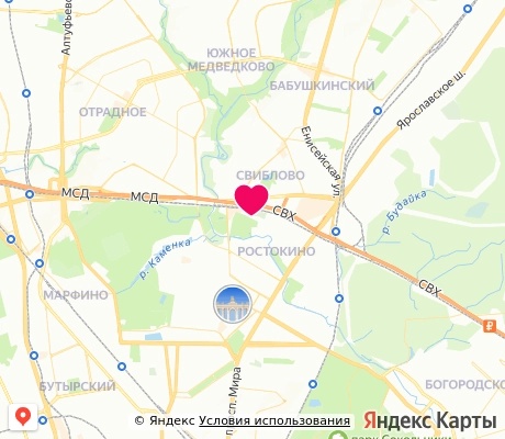На карте