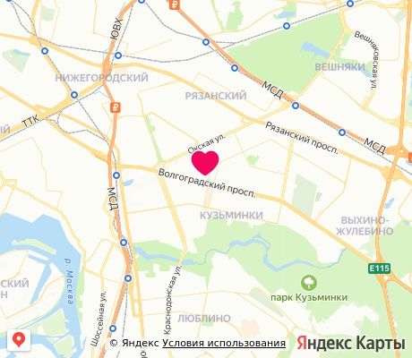 На карте