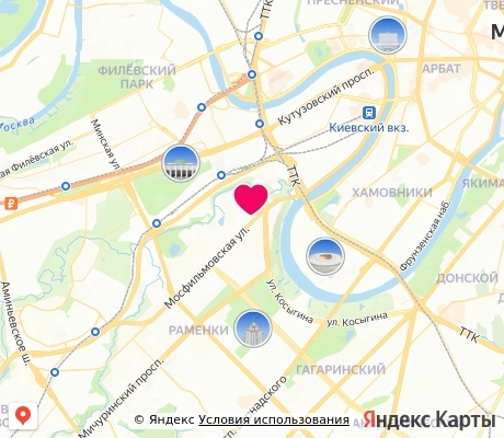 На карте