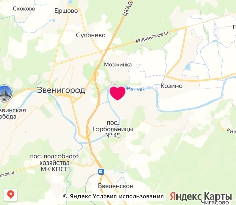 На карте