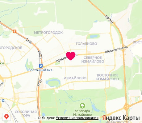 На карте