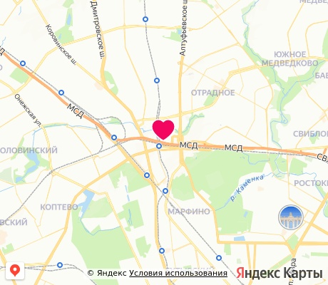 На карте