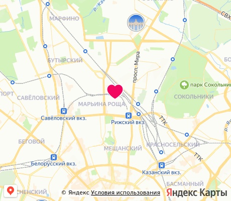 На карте