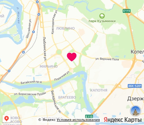 На карте