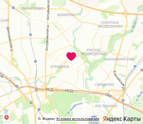 На карте