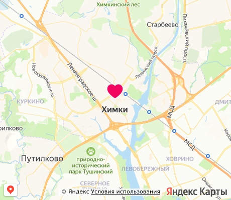 На карте