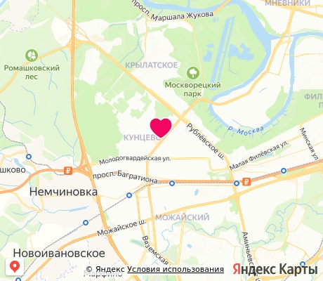 На карте