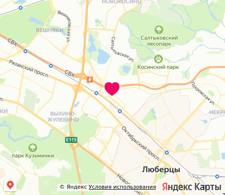 На карте