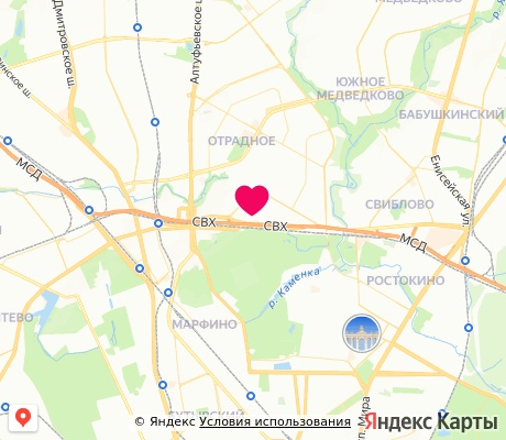 На карте