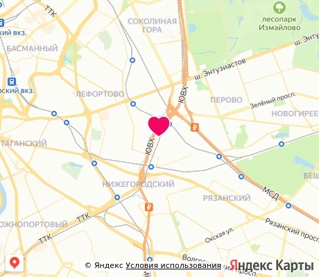 На карте