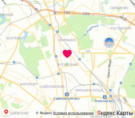 На карте
