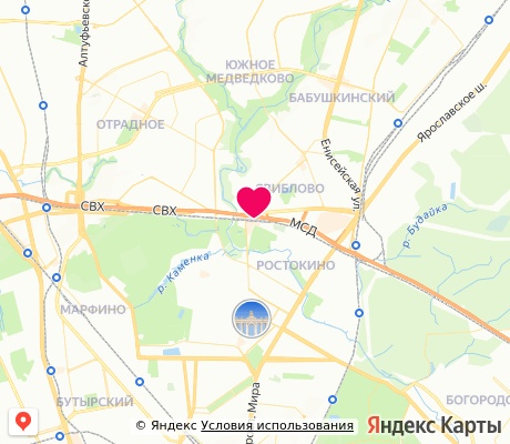 На карте