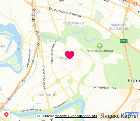 На карте