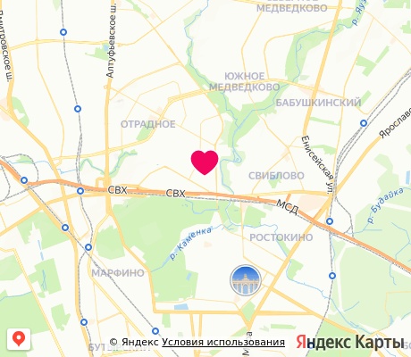 На карте