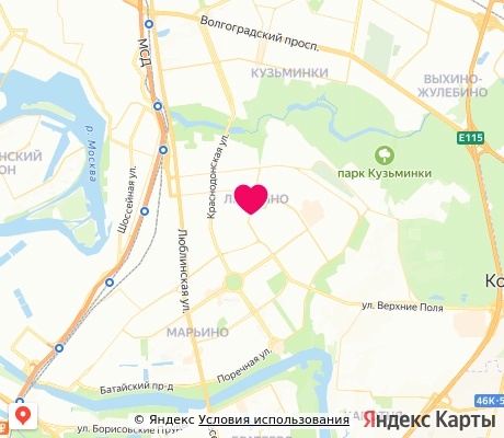 На карте