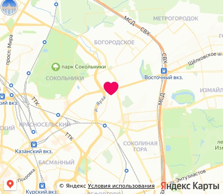 На карте