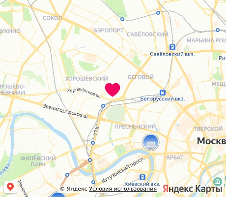 На карте