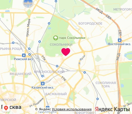 На карте