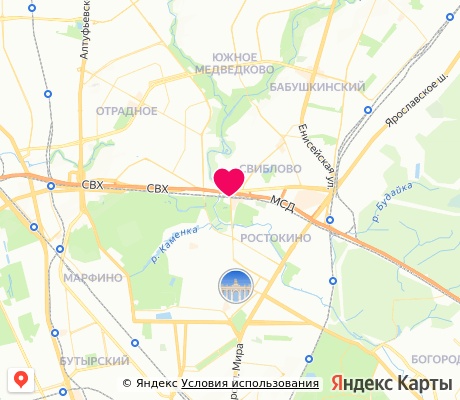 На карте