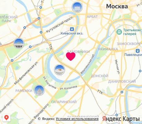 На карте
