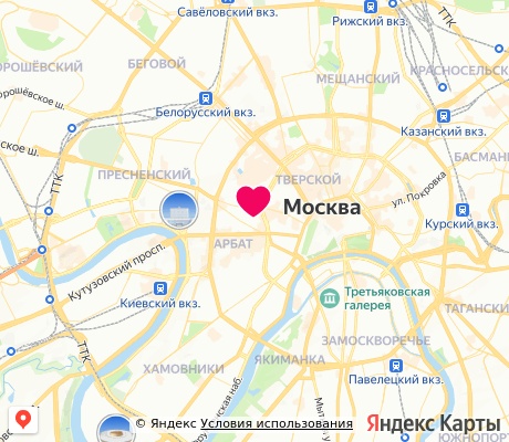 На карте