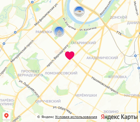На карте