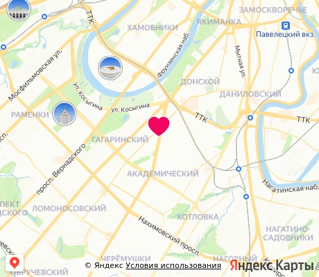 На карте