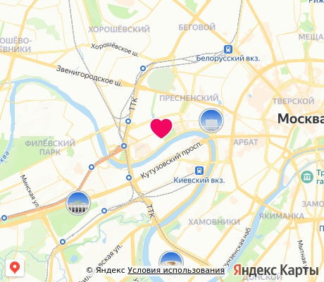 На карте