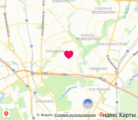 На карте