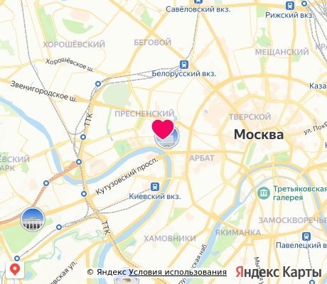 На карте