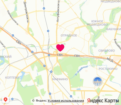 На карте