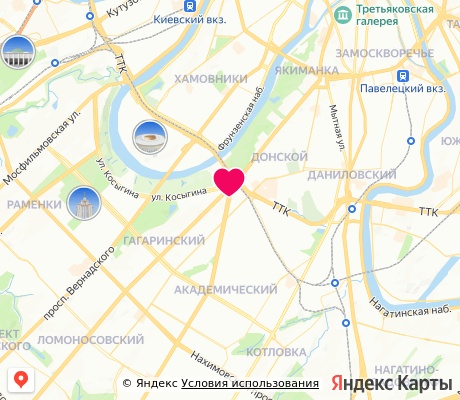 На карте