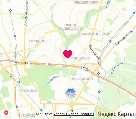 На карте