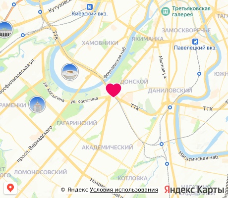 На карте