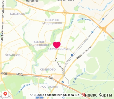 На карте