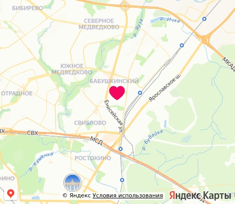 На карте