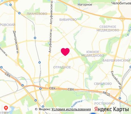 На карте