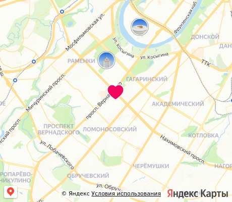 На карте
