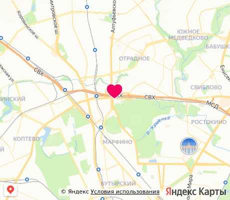 На карте