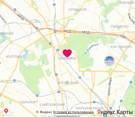 На карте
