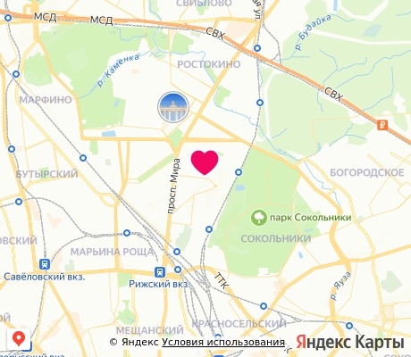 На карте