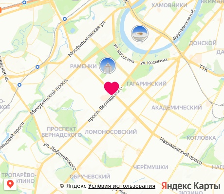 На карте