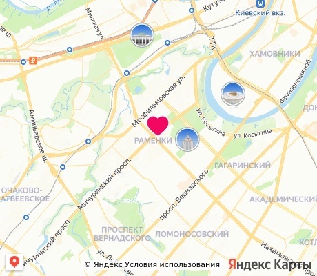 На карте