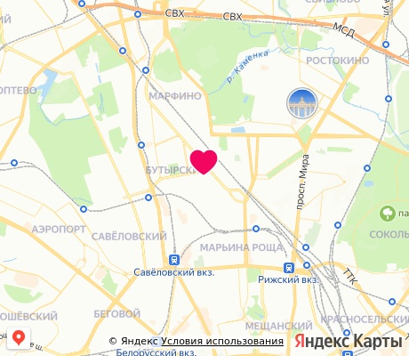 На карте
