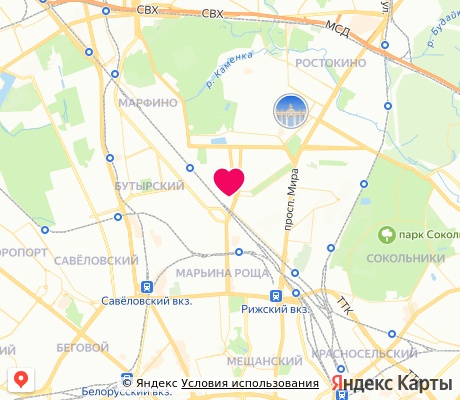 На карте