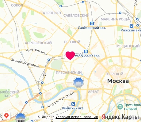 На карте