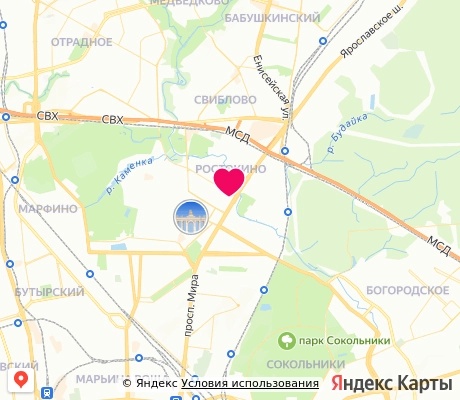 На карте
