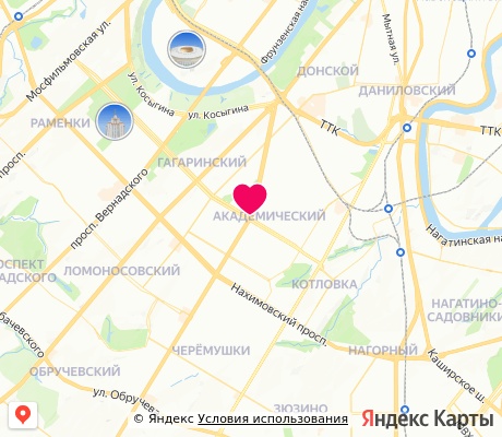 На карте