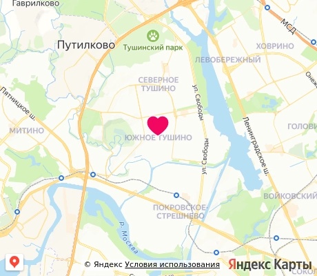 На карте